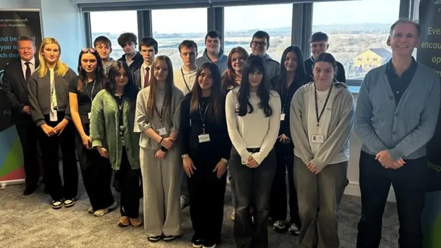 Modern apprentices at a meet and greet event